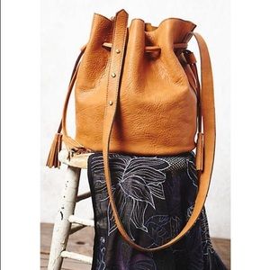 Free People Vegan Leather Bucket Bag